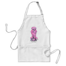 The Pinker Breast Cancer Poodle Apron