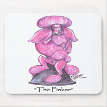 The Pinker Breast Cancer Poodle Mousepad by lucydogdesign The Pinker Breast Cancer Poodle Mousepad