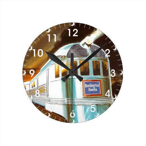 The Pioneer Zephyr 1934 Wall Clock Zazzle