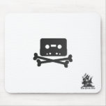 The Pirate Bay Carbon Fiber Crossbones mousepads