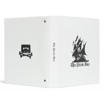 The Pirate Bay Carbon Fiber Logo Binder