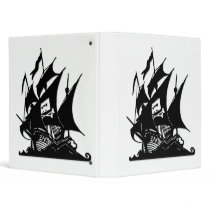 The Pirate Bay Logo Ship 3 Ring Binders