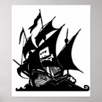 The Pirate Bay Logo Ship Print