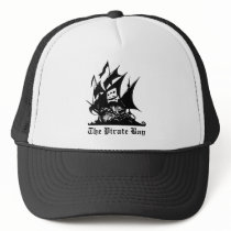 the pirate bay pirate ship logo hats