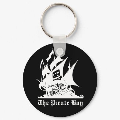 the pirate bay pirate ship logo keychains by strk3