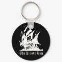 the pirate bay pirate ship logo keychains