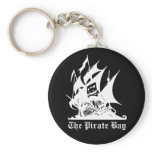 the pirate bay pirate ship logo keychains