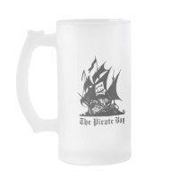 the pirate bay pirate ship logo coffee mug