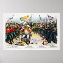 The Pirate Publisher Centerfold in Puck 1886 Poster