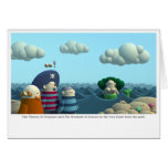 The Pirates of Penzance spot the Mermaid of Zennor Greeting Cards