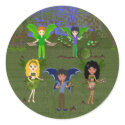 THE PIXIE STICKS Faery Band Sticker by KirstenEdwards THE PIXIE STICKS Faery Band Sticker