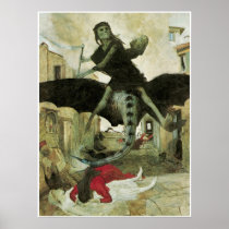 The Plague, Arnold Bocklin, 1898 Print