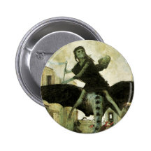 The Plague by Arnold Bocklin Button