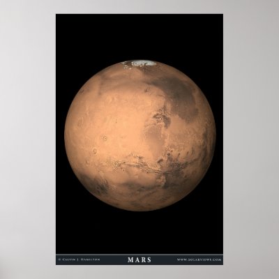Pics Of Mars The Planet. The Planet Mars Print by