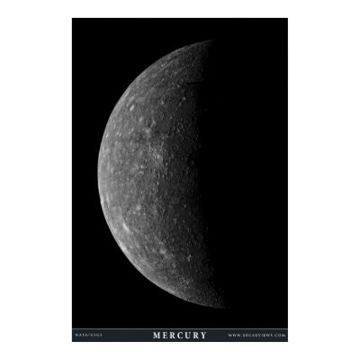 The Planet Mercury Poster by solarviews