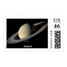 The Planet Saturn Postage Stamps