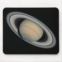 The Planet Saturn with Auroras Mouse Pad