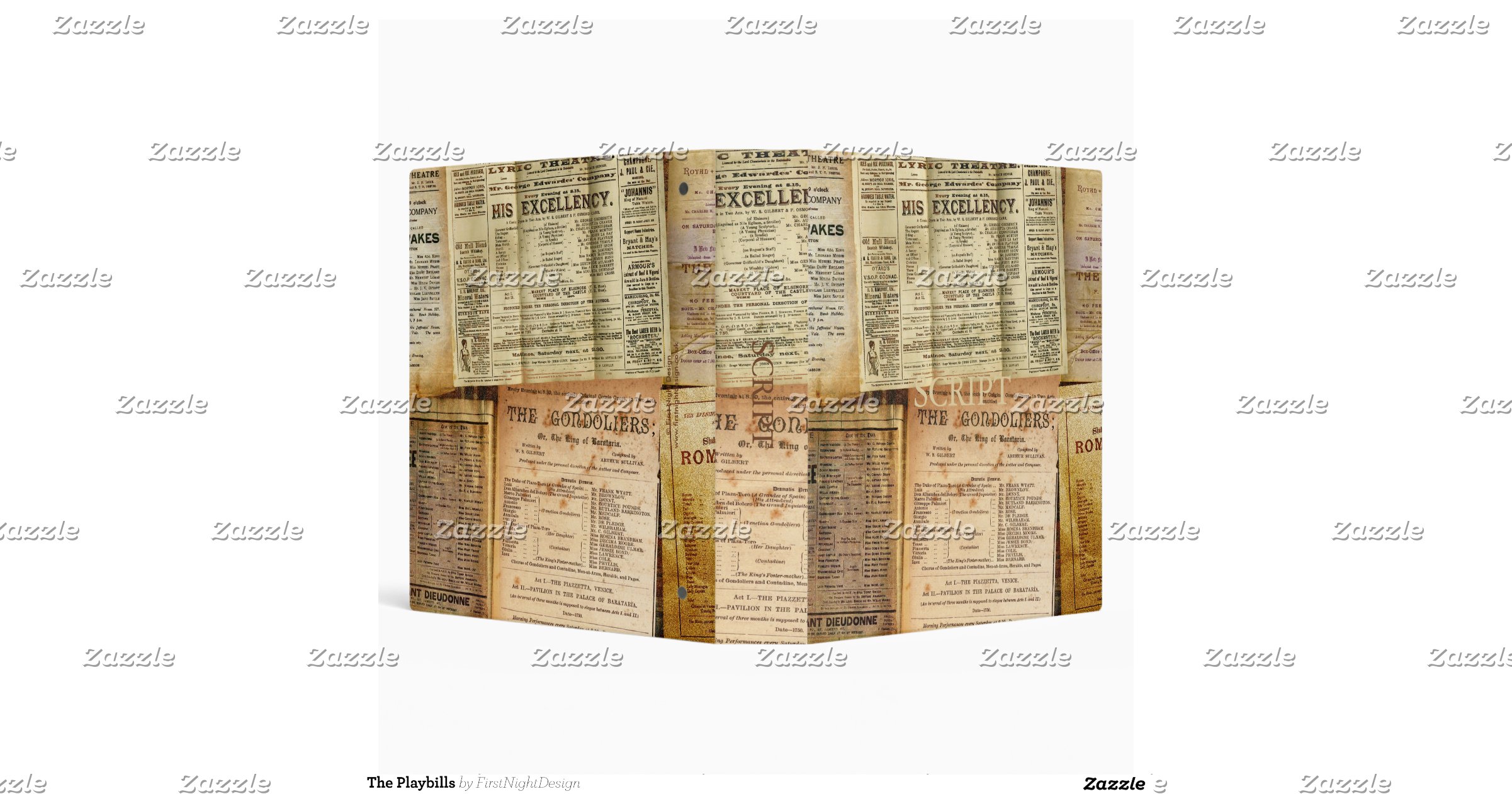 The Playbills Binders Zazzle