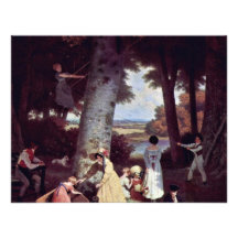 The Playground By Jacques Laurent Agasse (Best Qua Personalized Invites