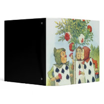 The Playing Cards Painting the Rose Bush Binder