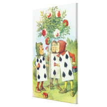 The Playing Cards Painting the Rose Bush Canvas Prints