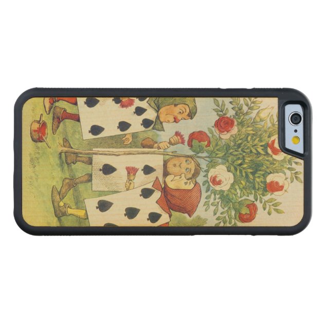 The Playing Cards Painting the Rose Bush Carved® Maple iPhone 6 Bumper-3