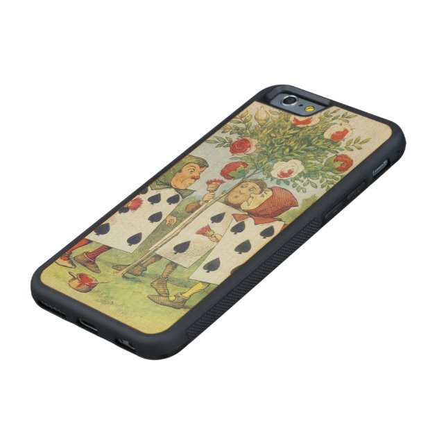 The Playing Cards Painting the Rose Bush Carved® Maple iPhone 6 Bumper-5