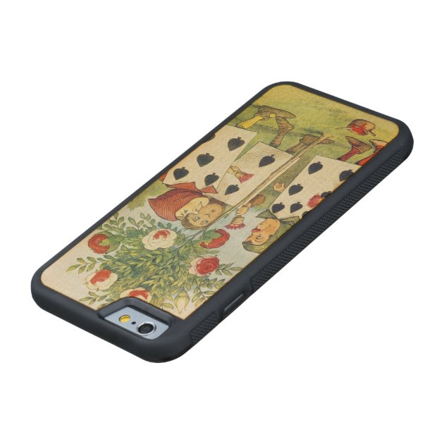 The Playing Cards Painting the Rose Bush Carved® Maple iPhone 6 Bumper-4