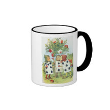 The Playing Cards Painting the Rose Bush Mug