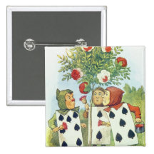 The Playing Cards Painting the Rose Bush Pins