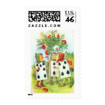 The Playing Cards Painting the Rose Bush Stamp