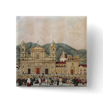 The Plaza de Bolivar, Bogota, 1837 Buttons