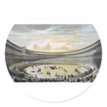 The Plaza de Toros of Madrid Round Stickers