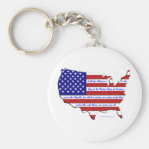 The Pledge of Allegiance Key Chains