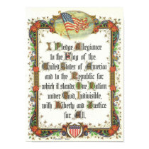 The Pledge of Allegiance of the United States Print