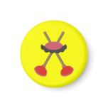 The Plumber Bros. 'Stache Fridge Magnet