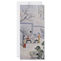 The Poet And Two Courtesans, By T'Ang Yinï¼Œ?”?¯… Rack Card