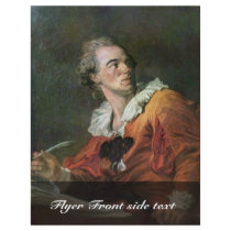 The Poet By Fragonard Jean-Honoré (Best Quality) Personalized Flyer