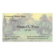 The Poet's Garden by Vincent van Gogh. Business Cards