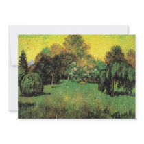 The Poet's Garden by Vincent van Gogh Personalized Invite
