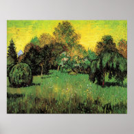 The Poet's Garden by Vincent van Gogh. Poster