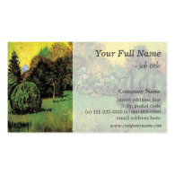 The Poet's Garden, Vincent van Gogh. Business Card