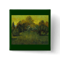The Poet's Garden, Vincent Van Gogh Pinback Button