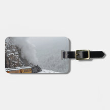 The Polar Express Rounds the Bend Luggage Tags