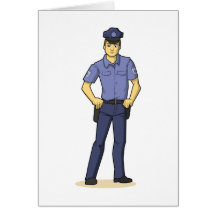 The Police Man Greeting Card
