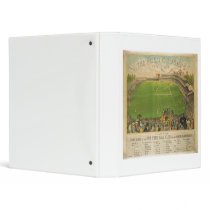The Polo Grounds Baseball Stadium in 1887 Vinyl Binders