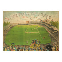 The Polo Grounds Baseball Stadium in 1887 Personalized Invitation