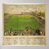 The Polo Grounds Baseball Stadium in 1887 Posters