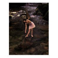 The Pond Fairy, Fantasy Art Postcard