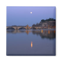 The Pont St. Benezet bridge in Avignon on the Magnet